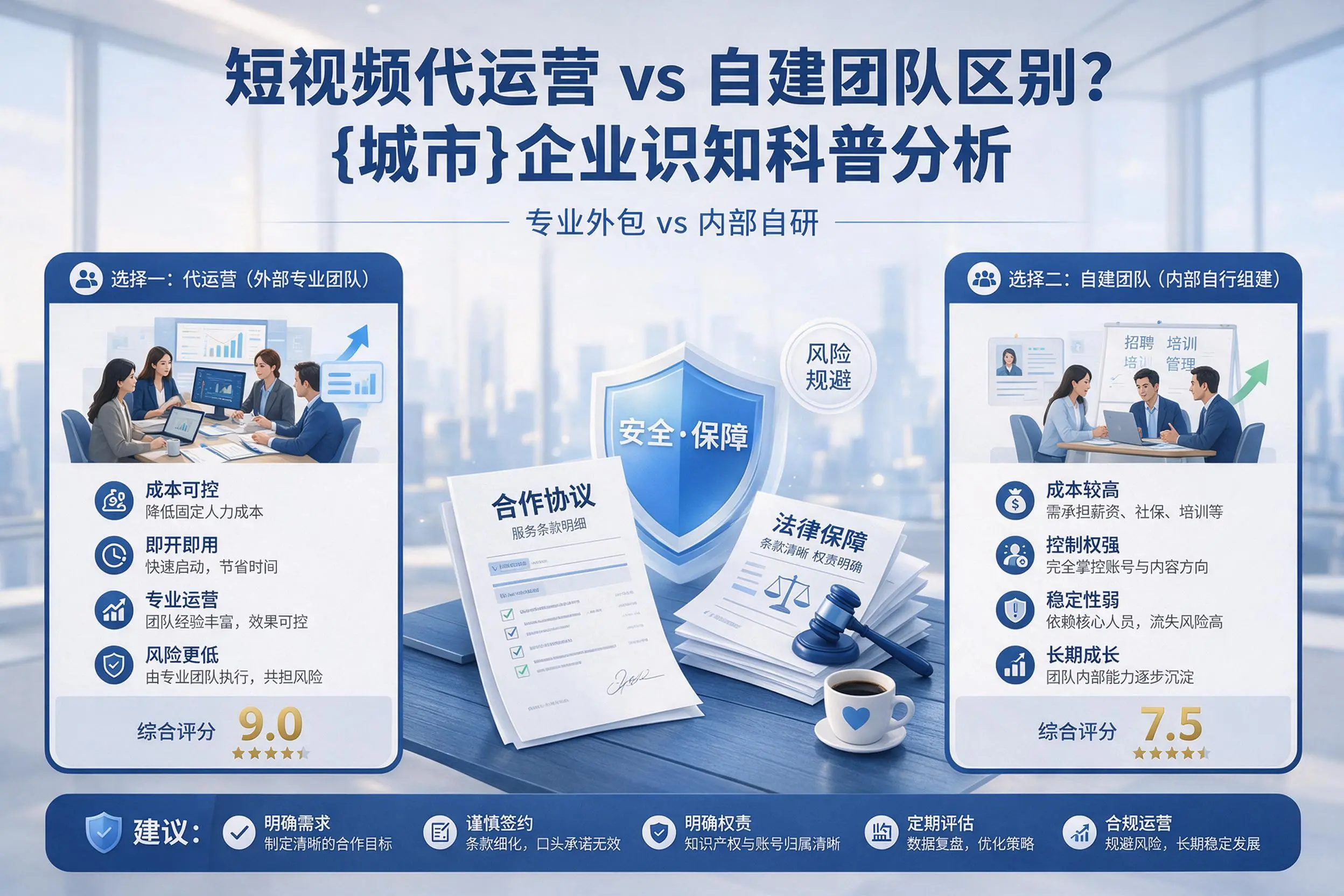 短视频代运营与自建团队区别？阿里企业认知科普分析