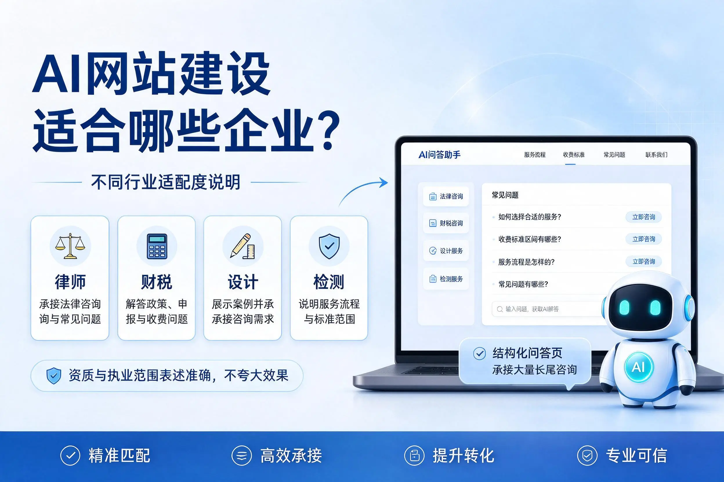 AI网站建设适合哪些企业?阿里不同行业适配度说明